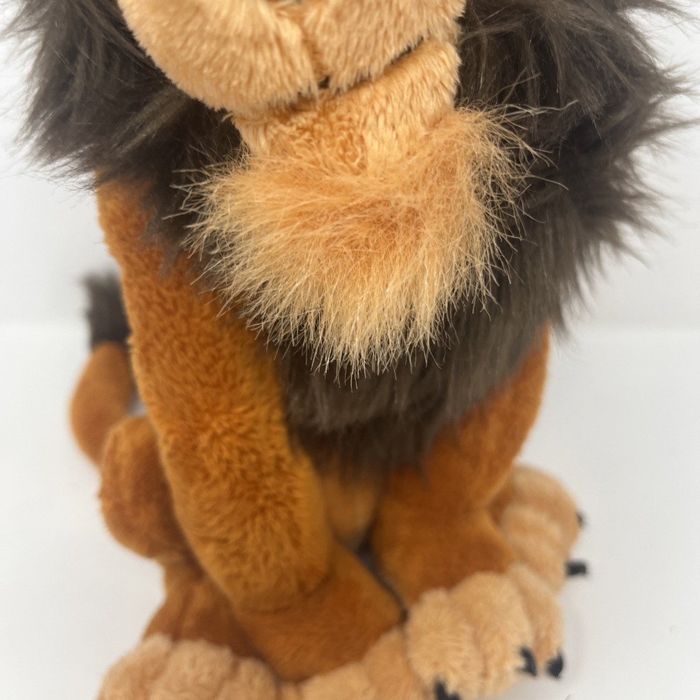 Vintage Disney World Scar Plush The Lion King Villain 11" Stuffed Animal Sitting - Picture 4 of 10
